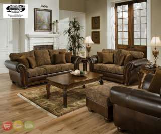   Sofa, Love Seat & Chair 3 Piece Living Room Set Simmons 8104  