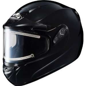   HJC CS R2 Snowmobile Helmet Electric Shield Solid Black LG Automotive