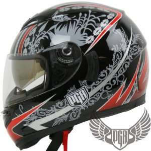  PGR Dual Visor Full Face Motorcycle Helmet DOT Approved 