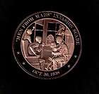 1938 Men From Mars Invasion Scare Bronze Coin Medal
