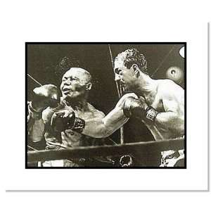  Rocky Marciano Boxing 1952 vs. Joe Walcott Double Matted 