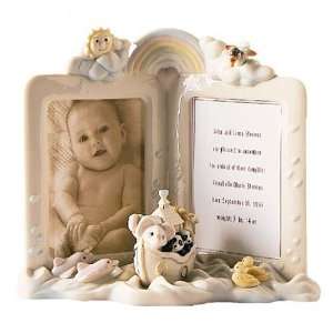 Lenox Noahs Ark Ivory China Double Picture Frame  Kitchen 