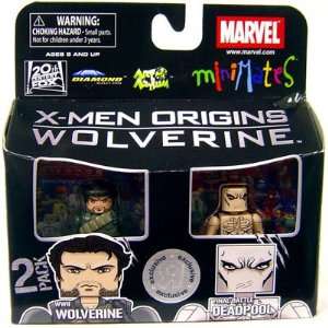  Marvel Minimates Exclusive X Men Origins Wolverine 2 Pack 