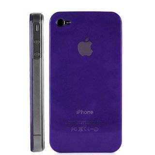 Purple Replicase Hard Crystal Air Jacket Case for AT&T iPhone 4 4G 