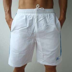 NWT MIZUNO Mens Tennis Shorts WHITE XL 31 33  