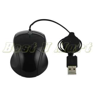USB Optical Mouse Retractable Wired notebook Mouse Mice  