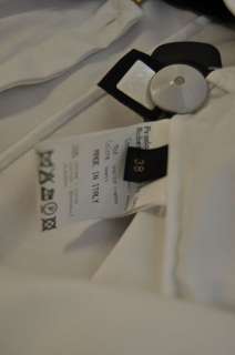 New Roberto Cavalli Cotton Top Blouse Shirt White Sz 38  