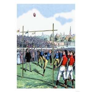  Rugby Kick Giclee Poster Print, 12x16