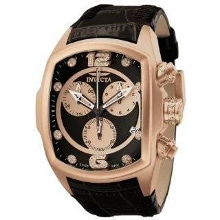 Invicta Mens 6744 Lupah Collection Chronograph Diamond Accented Black 