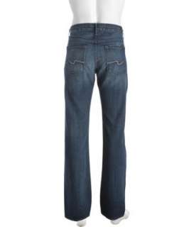 for All Mankind blue denim Standard straight leg jeans  BLUEFLY 