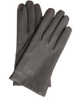 All Gloves grey leather cashmere lined gloves  BLUEFLY up to 70% off 