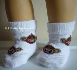 DOLL CLOTHES fit American Girl Cute Monkey Footie Socks  
