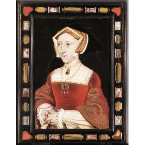 Portrait of Jane Seymour 12x16 Streched Canvas Art by Holbein, Hans 