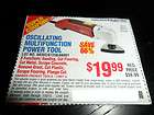 Harbor Freight Oscillating Multifunction Tool *COUPON* 