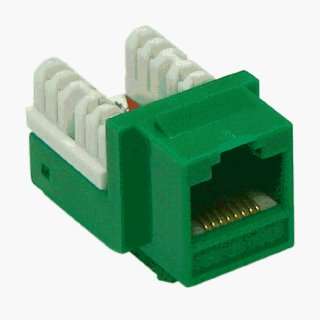  CAT 6 Keystone Jack  Green 110 Type Electronics