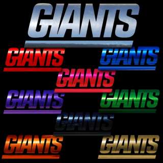 New York Giants 18 inch Window Stickers Decals NFL NFC  