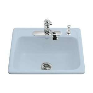 Kohler Mayfield Self Rimming Kitchen Sink With 4 Hole Faucet Drilling 