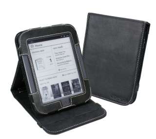    Up  Nook Simple Touch Reader Black Leather Stand Case