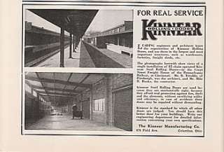 1928 Kinnear Mfg Co Columbus OH Ad Pennsylvania Railroad Station 