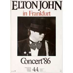  Elton John   Leather Jackets 1986   CONCERT   POSTER from 
