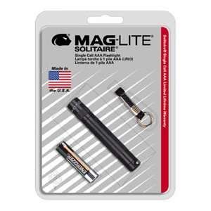  Maglite Rugged, Machined Aluminum Solitaire Mini mag High 
