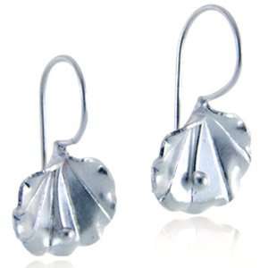   Silver Hill Tribe Earrings, Shiny Orchid Flower Earrings Jewelry