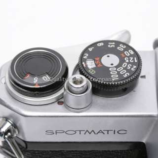 Pentax Spotmatic 35mm Camera w/Leather Case   SPOTTED, METERED 