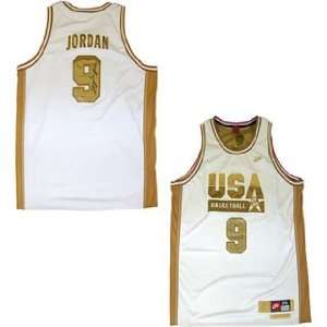  Michael Jordan Autographed Uniform   Olympic USA Gold 