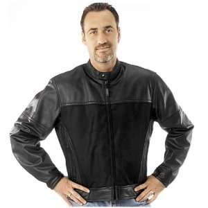   Road Pecos Leather and Mesh Motorcycle Jacket Black 40 Automotive