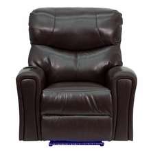 Flash Chair Recliner Leather Brown Powered Auto Massage  