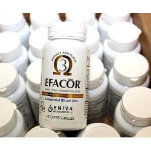 Eniva Efacor Omega 3 Fish Oil EPA DHA fatty acid 60 cap 