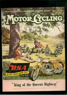 Motor Cycling Magazine April 1955 Silverstone Report  