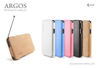 SGP Argos Leather Case for Samsung Galaxy S2   Black  