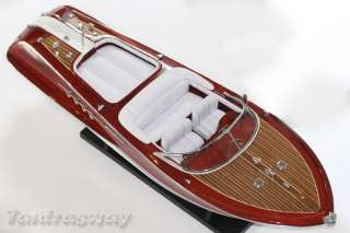 Riva Aquarama 27.6in model boat white seats   RC Convertible  