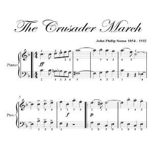   Crusader March Sousa Easy Piano Sheet Music John Philip Sousa Books