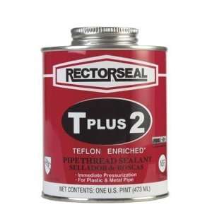 Rectorseal 23431 Pint Brush Top T Plus 2 Pipe Thread Sealant, 12 Cans