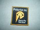 PATCH SECURITY PINKERTON SECURITY SERVICES 3 INCHES BY 2 3/4 INCHES