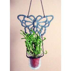  Hanging Butterfly Planter + Live Plant Patio, Lawn 