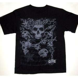  Fearless Skull Gothic Print MMA Elite T Shirt Youth XL 