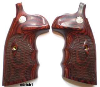 Smith & Wesson S&W K/L/X Frame Grips Rnd Butt to Sq New Rosewood 