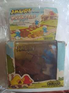 Vintage Smurf Windup Toy 1982 by Galoob  