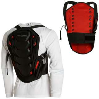 PROTEC IPS Back Pad Snowboard Spine Protection / Guard   Black/Red 