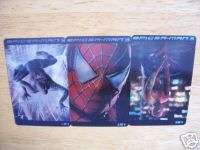 Spider Man 3 Movie Lenticular Motion Complete Card Set  