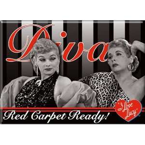   Love Lucy Diva Red Carpet Ready Refrigerator Magnet