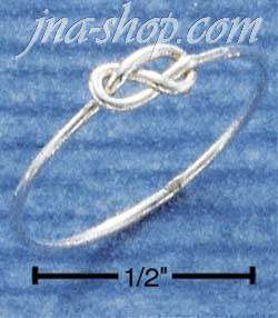 Sterling Silver INFINITY KNOT RING (SIZES 4, 9, 10, YOUR CHOICE 