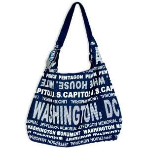  Washington DC Tote Bag   Navy, Washington DC Tote Bags, D 