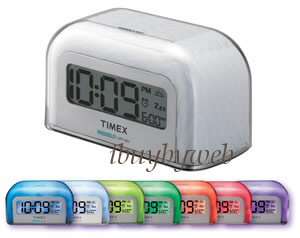 Timex color change alarm clock Changes to 7 soft glow alarm colors 