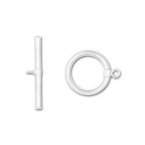  Sterling Silver 15mm Tubing Toggle Clasp Arts, Crafts 