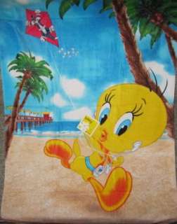 New Tweety Bird Looney Tunes Beach Bath Towel Sylvester  