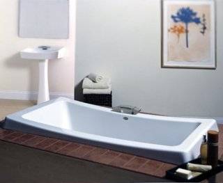 Jacuzzi BA06959WH Allusion Acrylic 72 Inch by 36 Inch by 26 Inch 